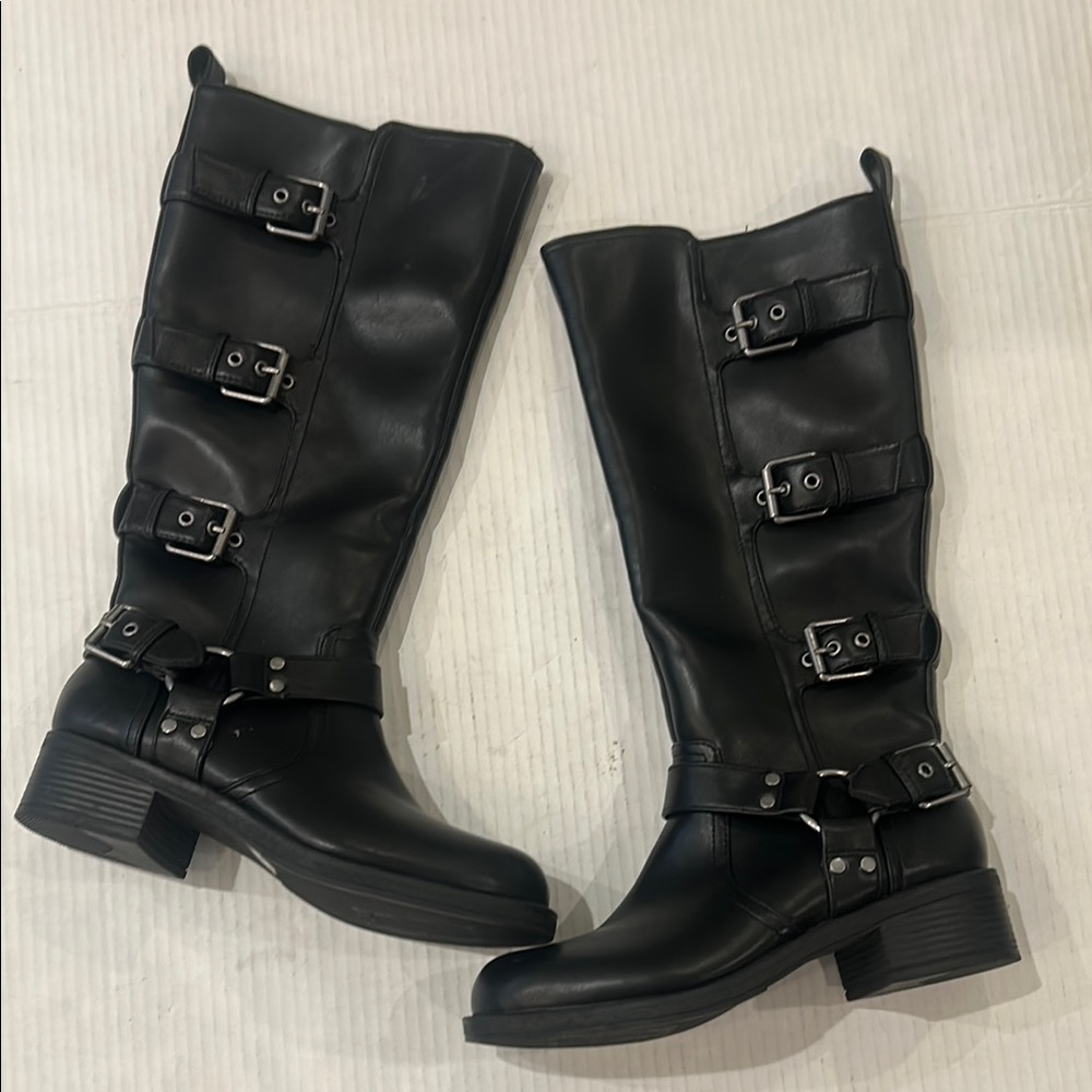 NWOT Dolce Vita Black Ardell Tall Buckle Boot Size 6.5 - Picture 17 of 17
